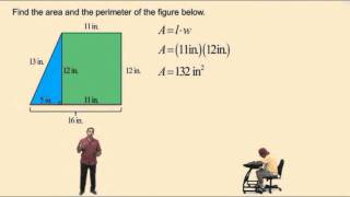 Finding the Area of a Trapezoid (Alternate Approach/Spanish voiceover)