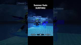 Summer surfing in Sol's RNG #solsrng #roblox #robloxanime #surfing #animation #fyp #trending #mm2