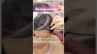 Peinado para niñas con trenzas y ligas 😍