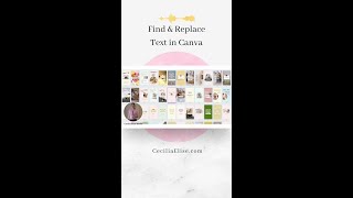 How to Quickly Find & Replace Text in Canva! #shorts