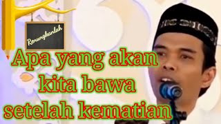 Ketika Saat Itu Penyesalan Tak Lagi Bermakna-ustadz abdul somad