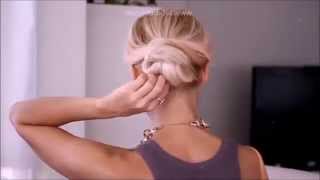 طريقة عمل كعكة المروحة Fan Bun - Hair bun tutorial  طريقة عمل تسريحة كعكة الشعر