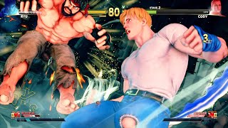 Ryu vs Cody (Hardest AI) | Street Fighter V | Maximum Setting | FHD 60 FPS HDR