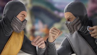 Mortal Kombat 1 Scorpion Movie vs Smoke Movie