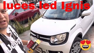 como instalar luces  led en ignis suzuki