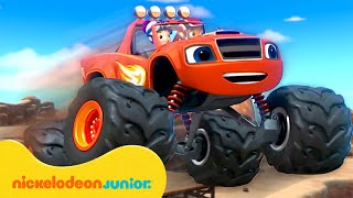 Blaze et les Monster Machines | Des plus grands sauts de Blaze dans ses sauvetages | Nickelodeon Jr.