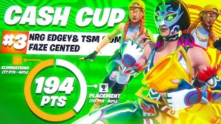 3RD PLACE In Trio Cash Cup w/ Cented & Commandment 🥉 (Fortnite Cash Cup Highlights) | NRG Edgey