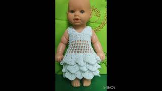 #crochet Vestido de Crochê para Boneca Bebê @milyartesanatoecroche6247