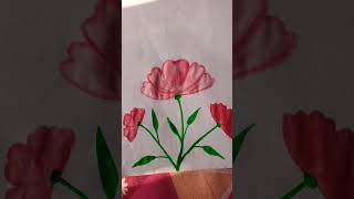 Easy Flowers painting 🌸🌸💓😊