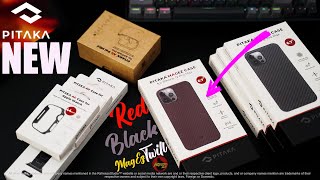 Pitaka MagEz Red Black Twill - iPhone 12 Pro Max Close Up Case Haul #Pitaka #Malaysia #Carbonfiber