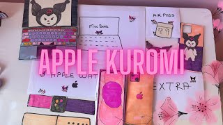 APPLE KUROMİ Unboxing 💜ASMR💜Paper Sanrio 💜 Kuromi Blind Bag 💜