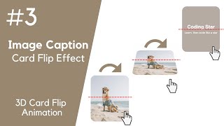 CSS Image Caption Tutorial #3 - 3D Flip Card Hover Effect