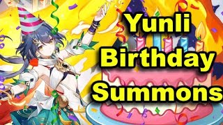 Birthday Summons for Yunli on Honkai Star Rail