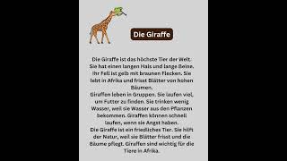 Giraffe 🦒 #deutsch #lerndeutsch #languagelearning #lernedeutsch #learngerman #learngermanfast