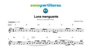 Partitura "Luna menguante" Benny y Jannette Chao