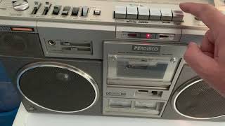 HITACHI TRK-8280 RARE Portable Stereo Boombox Perfect Condition for SALE