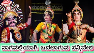 ನಾಗವಲ್ಲಿಯಾಗಿ ಬದಲಾಗುವ ಯಲಗುಪ್ಪರ ಅಭಿನಯ ಅತ್ಯದ್ಭುತ||#yakshagana #perdoormela #nagavalli ನಾಗವಲ್ಲಿ2024