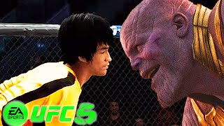 🐲 UFC5 Bruce Lee vs Thanos EA Sports UFC 5 - Real Fight 🐲