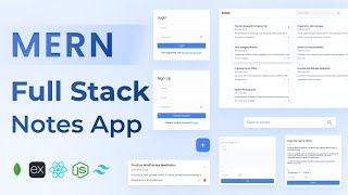 Build a Full Stack Notes App using MERN | MongoDB, Express, React JS, Node JS