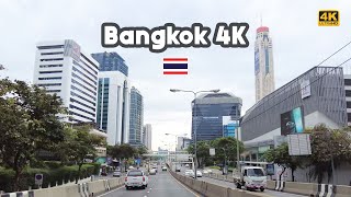 Driving 4K 🇹🇭 Krung Thon Bridge to Rama 9 - Bangkok Thailand