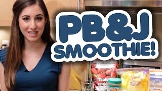 Peanut Butter & Jam Smoothie Recipe - Healthy & Delicious!