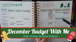 December Zero Based Budget | Lots of Sinking Fund Spending