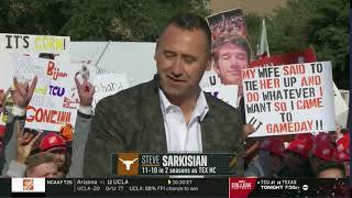 COLLEGE GAMEDAY | Steve Sarkisian sits down 1 on 1 with the gameday crew