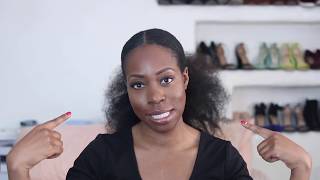 How To: Tutorial on Creating a SLEEK Ponytail on 4C Natural Hair