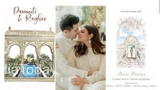 Parineeti Chopra & Raghav Chadha Wedding Ceremony| Wedding Card Viral #parineeti #raghavchadha