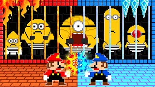 What If Mario Team Locked MEGA MINIONS Team in Hot and Cold Prison? | 2TB STORY GAME