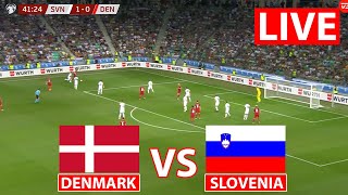 🔴Slovenia vs Denmark LIVE | UEFA Euro Cup 2024 | Football Live |  Watch Along & Simulation