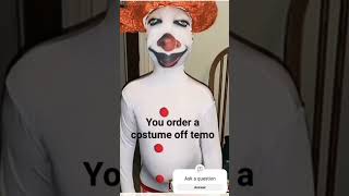 you order a costume of temo