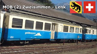 MOB (2/4) Zweisimmen - Lenk (Sep 2023) 4K #switzerland #railway #Goldenpass