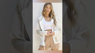 Hooded Long Sleeve Casual Jacket #youtubeshorts #fashionstyle#ytshorts