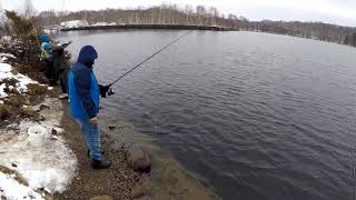 Rainbow Trout fishing at Georgian Bay, Depot Harbour, Parry Sound