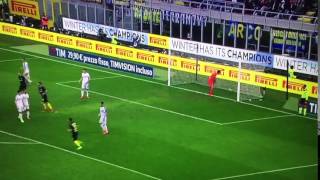 TRIPLETTA BANEGA SU PUNIZIONE 7-1 INTER-ATALANTA 12.03.17