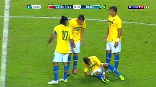 Ronaldinho & Neymar Magical Unforgettable Show ( Costa Rica vs Brazil)