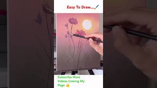 Canvas Painting 🖌️🎨 easy to drawing #photoframe Step (2)