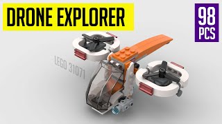 A DRONE EXPLORER Helicopter With Only 98 Pieces From LEGO 31071 | FLY FLY | 110