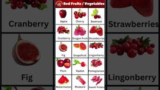 Red Fruits And Vegetables