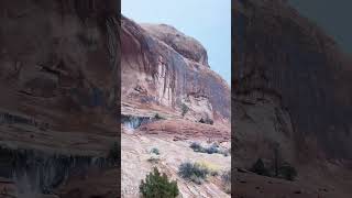 snow in the desert #adventure #vanlife #arches #snowyday #shorts #moody #explore