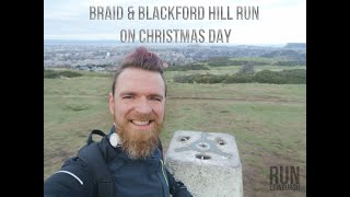 EDINBURGH TRAIL RUNNING - Christmas Day in the Edinburgh Hills. Photography + Running!