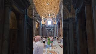 Inside St. Peter's Basilica, Catheral, Vatican.