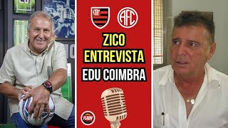 ZICO ENTREVISTA SEU IRMÃO EDU COIMBRA CRAQUE DO AMÉRICA RJ