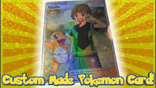 Pokemon Trading Card Game Custom Made Card has Physically Arrived! Design becomes Reality!