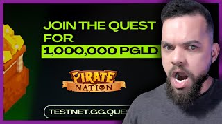 URGENTE - Missão de 1 Milhão em Tokens PGLD em PIRATE NATION #piratenation