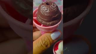 Yummy Hello Kitty Chocolate Ice Cream | asmr