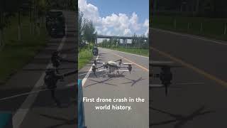 Drone crash #crash #dronecrash #carcrashcompilation #dronecrashes #carcrashes #drivingfails #shorts