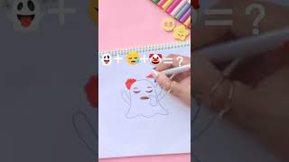 👻+😪+🤡=? Satisfying art #shorts #youtubeshorts