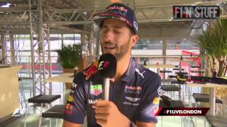 FUNNY! Daniel Ricciardo #F1LiveLondon Announcement!